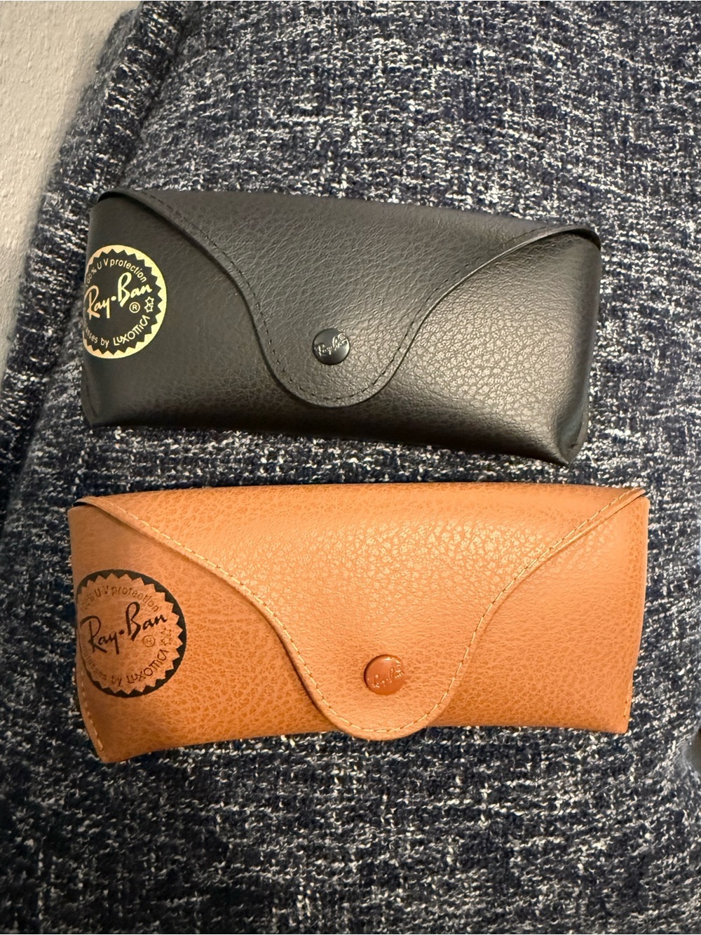 Ray-Ban Sunglass Case Pair in Black and Brown